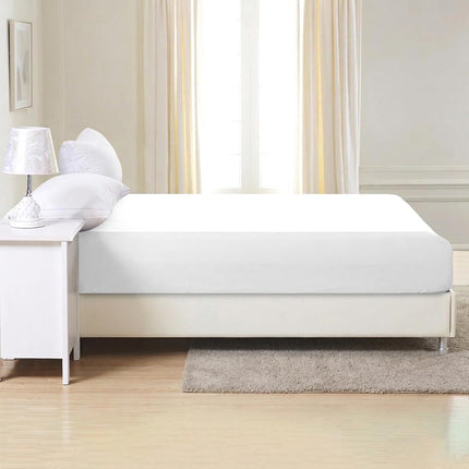 Elegant Comfort 6-PACK Luxury Fitted Sheets - Premium Hotel Quality Microfiber 6-Piece Fitted Sheets with Storage Pockets on Sides, Twin/Twin XL Size, White