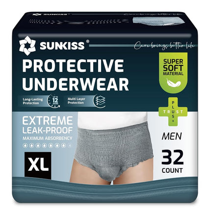 SUNKISS Super Soft Incontinence Underwear for Men,