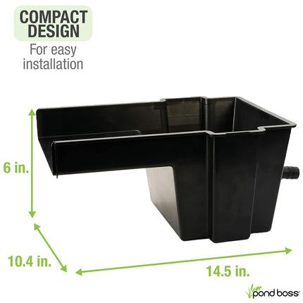 Pond BOSS 52726 8 Waterfall Spillway, Black
