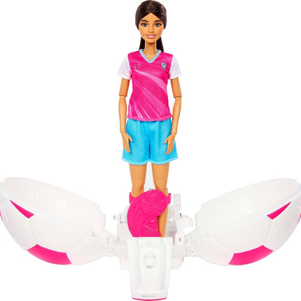 Barbie Team Roll and Reveal Soccer Player Doll and Accessories