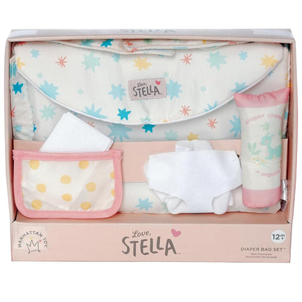 Manhattan Toy Stella Collection 11-Piece Baby Doll Diaper Bag Changing Mat Combo Set for 30.48cm and 38.1cm Soft Dolls