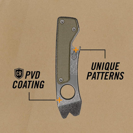 Gerber Gear Chonk 6-in-1 Multi-Tool - Pry Bar, Wire Stripper, Nail Puller, EDC Gear and Equipment - Micarta