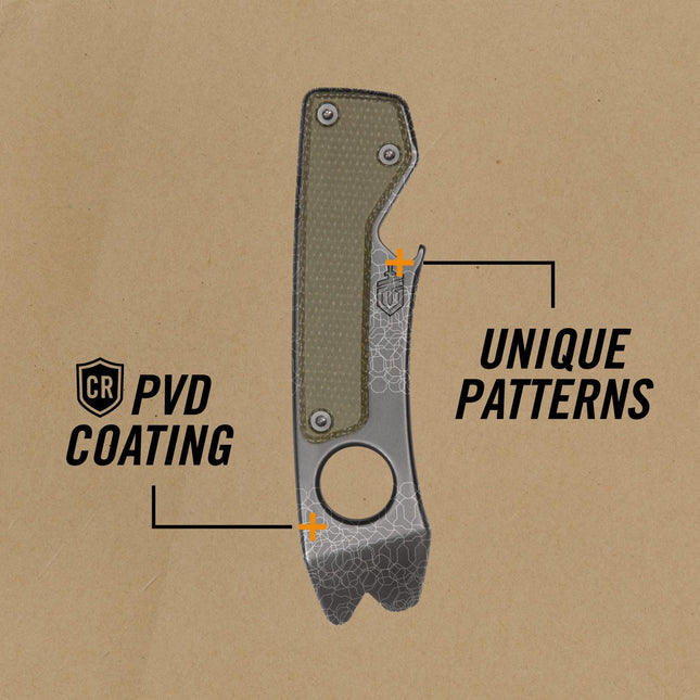 Gerber Gear Chonk 6-in-1 Multi-Tool - Pry Bar, Wire Stripper, Nail Puller, EDC Gear and Equipment - Micarta