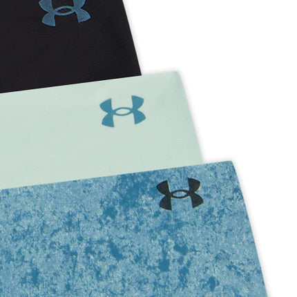 Under Armour Seamless Thong - 3-Pack Solid, Enamel Blue Print, XL