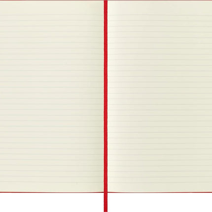 Moleskine S30048 Classic Hard Cover Notebook- Ruled- Large- Scarlet Red, (QP060F2)