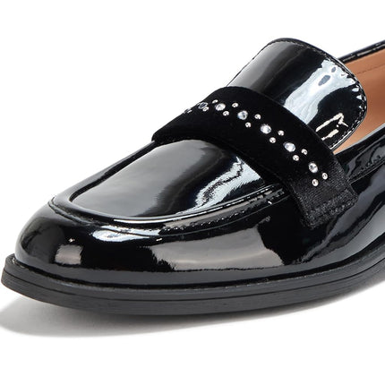 Cole Haan STASSI EMBELLESHED Loafer:Black Patent Leather