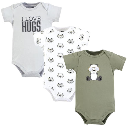 Lot de Bodies en Coton pour Bébés Unisexe Hudson Baby, Cool Panda, 12-18 Mois