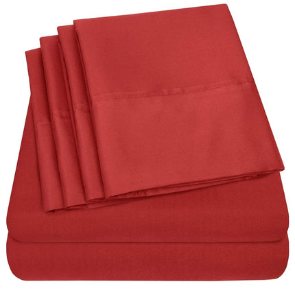 Full Size Bed Sheets - 6 Piece 1500 Supreme Collec