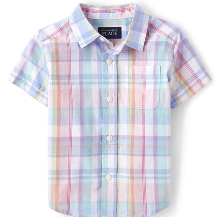 The Children's Place Baby Boys' Short Sleeve Butto
