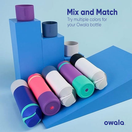 Owala Silicone Water Bottle Boot, Anti-Slip Protective Sleeve for Stainless Steel Water Bottles, 32 Oz, Black