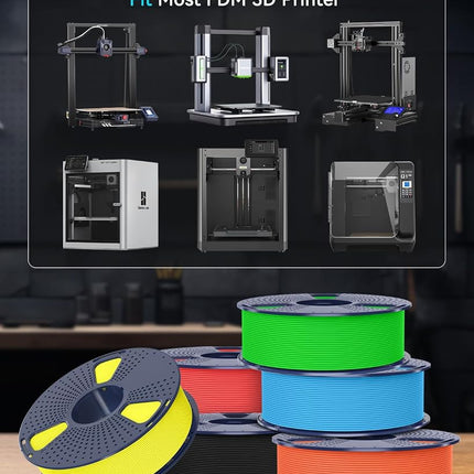 SUNLU 4KG Bundle Rapid PETG Filament, High Speed 30-600mm/s 3D Printer Filament 1.75mm ±0.02mm, 1kg Reusable Spool(2.2lbs), 4pcs in Total(White)