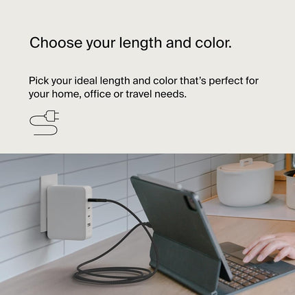 Belkin BoostCharge USB-C to USB-C Power Cable (1M, 3.3ft), Fast Charging Cable with 240W Power Delivery, USB-IF Certified, Compatible with MacBook Pro, Chromebook, Samsung Galaxy, iPad, & More - Black