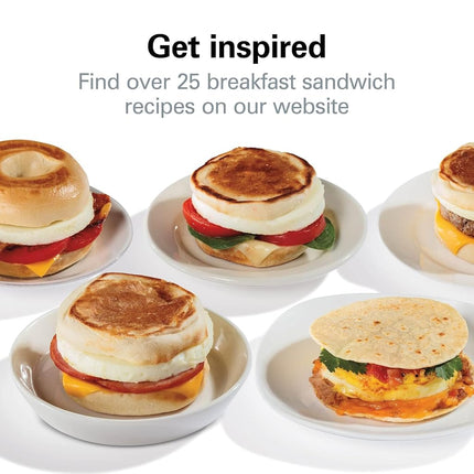 Hamilton Beach 25475C Appareil à sandwich, Argent