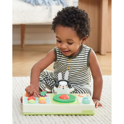 Skip Hop Baby Musical DJ Set Toy with Lights, Songs, Sound Effects, and Soft Textures, Farmstand Let The Beet Drop DJ Set (9M919210)