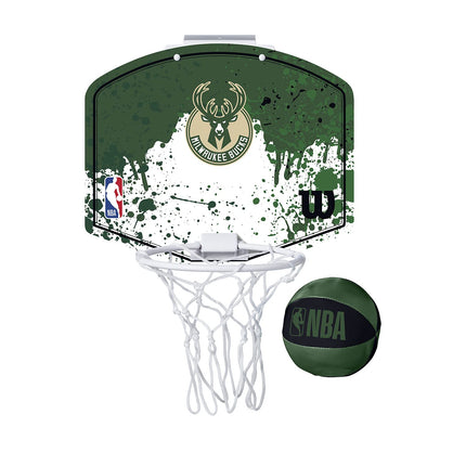 Wilson NBA Team Mini Basketball Hoop - Milwaukee B