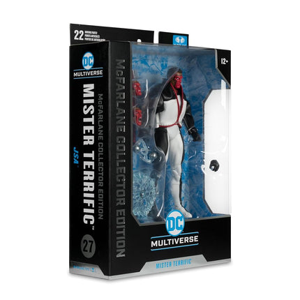 Figura de colección McFarlane DC Multiverse Mister Terrific (JSA) de 7 pulgadas #27