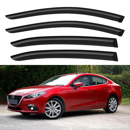Window Visors Rain Guards for 2014-2018 Mazda 3 Se