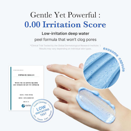 medicube Zero Pore SA Clear Blue Capsule Facial Cleanser for Skin Texture, Blackhead & Pore Care | AHA, BHA & PHA for Double Cleansing, Daily Gentle Face Wash, Korean Skincare | 120g / 4.23 oz