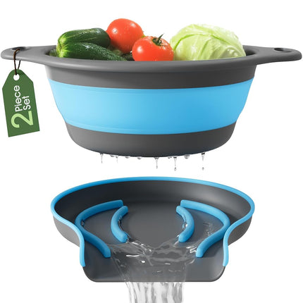 Gevoli Collapsible Colander Food Strainer with Ove