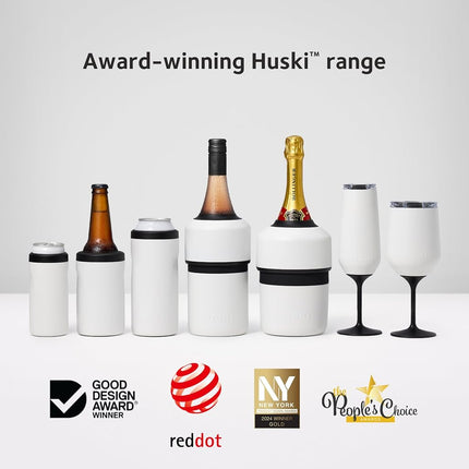 Huski Big Can Cooler | NEW | Premium 440ml & 500ml Beer & Energy Drink Cooler with Detachable 3-in-1 Opener | Triple Insulated | Keeps Cans up to 10x Colder | Doubles as a Tumbler (Brushed Stainless)