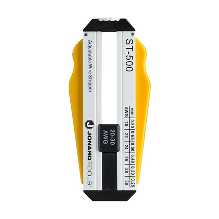 Jonard ST-500 ABS Adjustable Precision Wire Stripper 20-30 AWG 3-57/64 Length x 1-19/32 Height x 19/32 Thickness