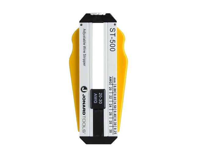 Jonard ST-500 ABS Adjustable Precision Wire Stripper 20-30 AWG 3-57/64 Length x 1-19/32 Height x 19/32 Thickness
