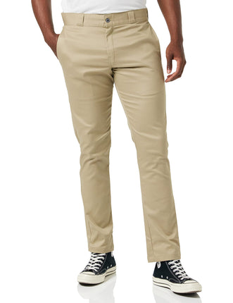 Dickies Men's Skinny Straight Fit Work Pant, Deser