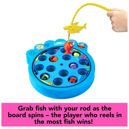 Spin Master Pinkfong Baby Shark Let's Go Hunt Musical Fishing Game Learning Educational Toy Preschool Board Game Summer Toy, for Families and Kids Ages 4 and Up