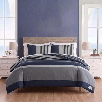 Nautica Rendon Duvet Cover Set King Charcoal