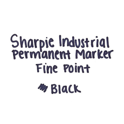 Rotulador permanente Sharpie Industrial, punta fina de bala, negro (72)