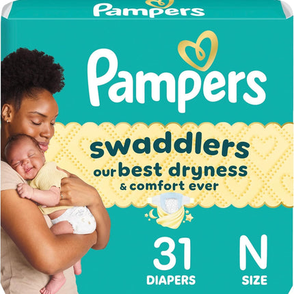 Pampers Baby Diapers - Swaddlers - Size 0, 31 Coun