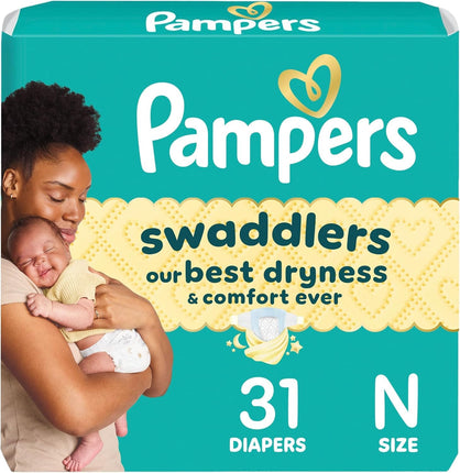 Pampers Baby Diapers - Swaddlers - Size 0, 31 Coun