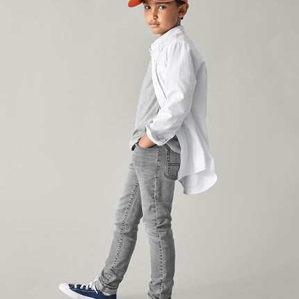 The Children's Place Multipack Jean skinny extensible pour garçon, délavé noir/délavé gris colombe/délavé TAFT/délavé marée 4 paquets, 8
