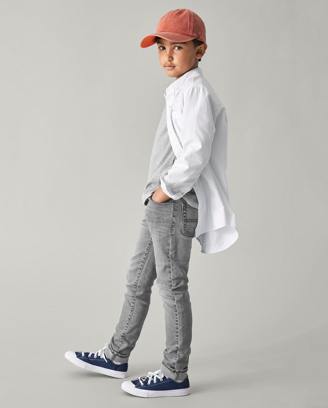 The Children's Place Boys' Multipack Basic Stretch Skinny Jeans, Black/Blue/Gray 3-Pack, 4