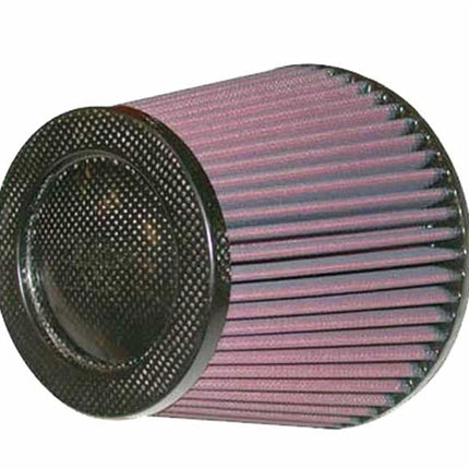 K&N Universal Air Filter - Carbon Fiber Top: High Performance, Premium, Replacement Filter: Flange Diameter: 5 In, Filter Height: 5.625 In, Flange Length: 1 In, Shape: Round Tapered, RP-5113