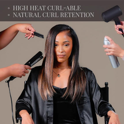 Sensationnel Empire Yaki Human Hair,1 Pack 12 inch, T1B/30
