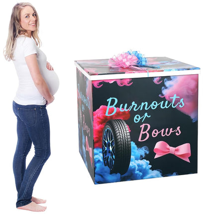 AmazingSpark 28in Giant Gender Reveal Gift Box Kit