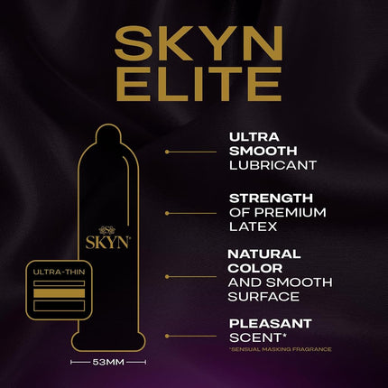 SKYN Elite Non-Latex Lubricated Condoms, 46 ct.