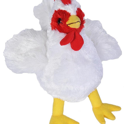 Wild Republic Hug'ems Chicken, Plush, Stuffed Anim