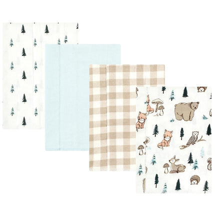 Hudson Baby Unisex Baby Cotton Flannel Burp Cloths