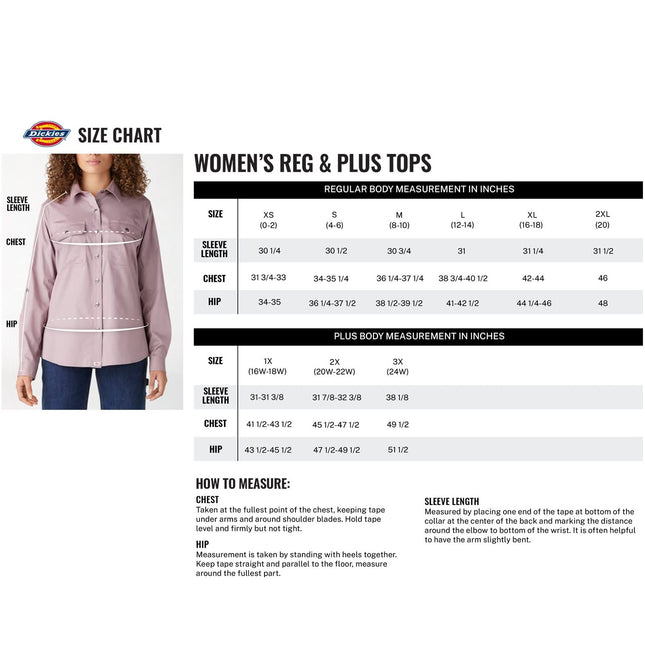 Chemise à manches longues en flanelle à carreaux Dickies grande taille pour femme, carreaux bleus, 2XL
