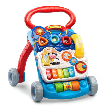 Andador de aprendizaje VTech Sit-To-Stand (embalaje sin frustraciones), azul