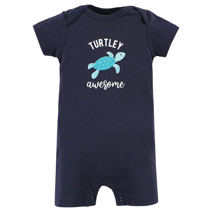 Mamelucos de algodón unisex Hudson Baby, tortuga marina, 0-3 meses