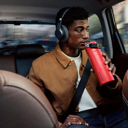 Stanley IceFlow Flip Straw 2.0 Water Bottle 64 oz | Built in Straw with Wide Mouth | Lightweight & Leak Proof | Insulated Stainless Steel | BPA Free | Black 2.0