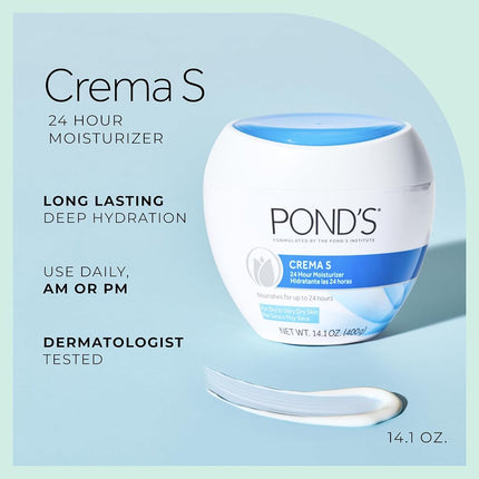 Pond'S Crema S Crema Hidratante Nutritiva, 14.1 oz.