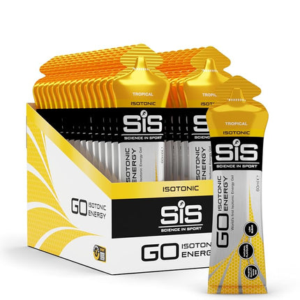 SiS GO Isotonic Energy Gels, Low Sugar, Tropical, 