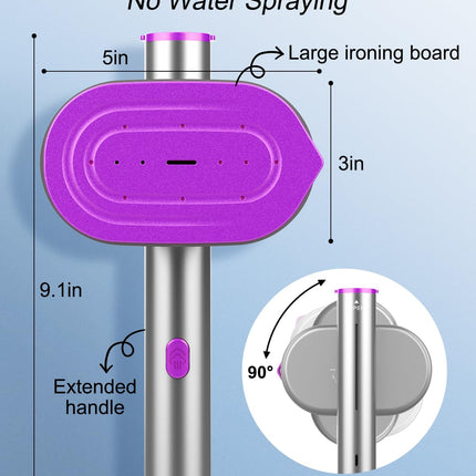 Steamer Clothes,Travel Portable Handheld Mini Clothes Steamer & lron 2 In 1 Fast 10s Heat-Up.Garment steamer lron,Rotatable Broad 1200W Effortless for Travel Office Home 110-120V Purple (purple01)