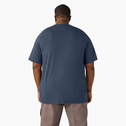 Camiseta Dickies de manga corta refrescante con bolsillo para hombre, azul marino oscuro, 3XG Grande Alto