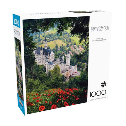 Buffalo Games - Florian Olbrechts - Schloss Neuschwanstein - 1000 Piece Jigsaw Puzzle for Adults -Challenging Puzzle Perfect for Game Nights - Finished Size is 26.75 x 19.75