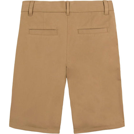 Nautica Boys' Toddler Flat Front Twill Short, Navy/Pullon 4T